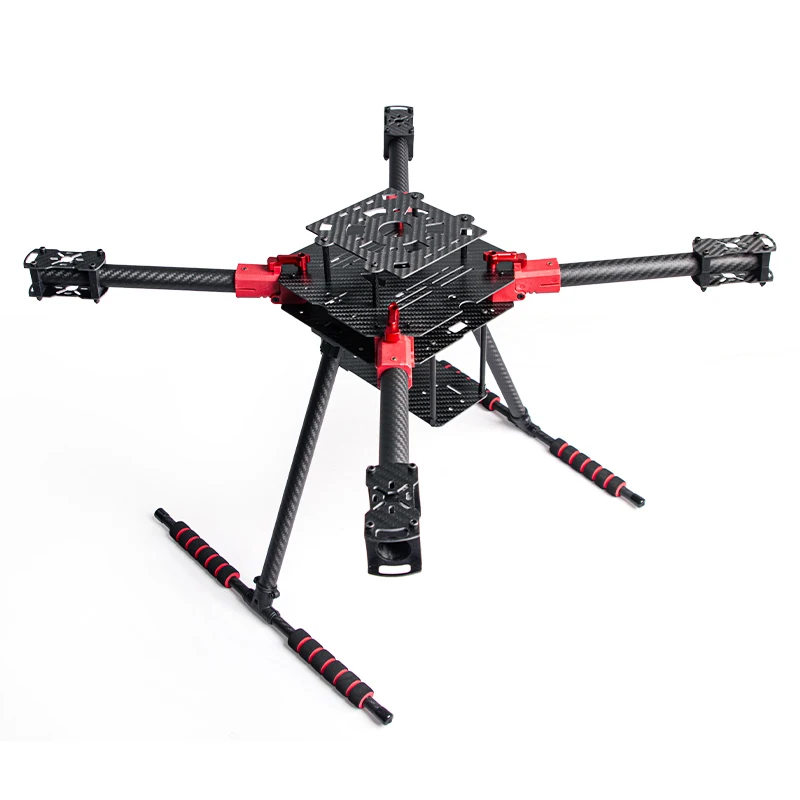 Foldable Carbon Fiber Quadcopter Frame J550 Durable Drone Base for 13-18 Inch Aircraft with Integrated Landing Gear 600mm-760mm