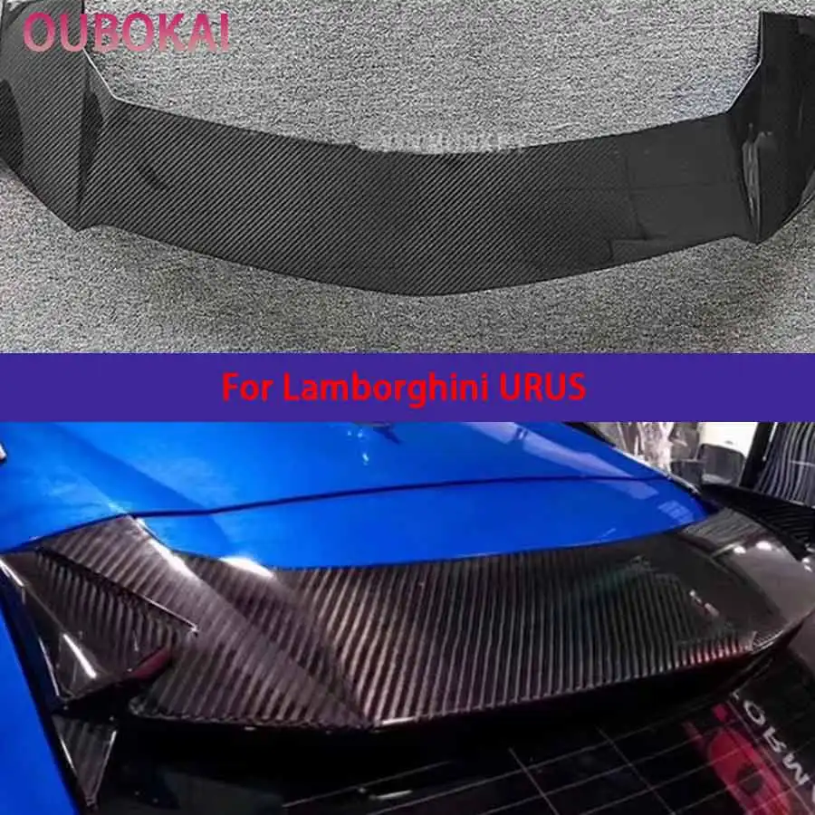 For Lamborghini URUS Real carbon fiber spoiler Tail fins automotive top wing middle wing pressure tail wing upgrade body kit