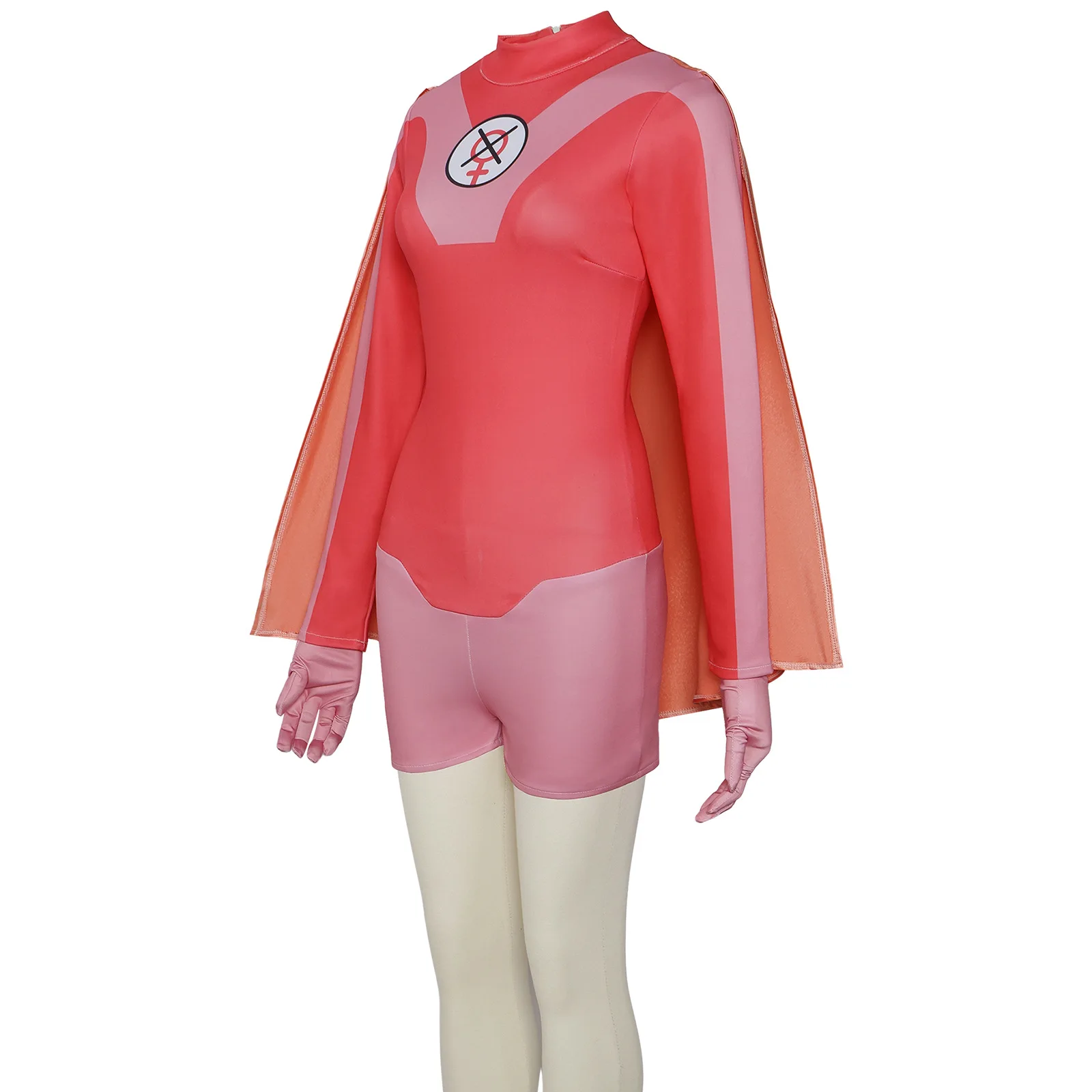 Fashion 2025 Women Atom Eve Cosplay Bodysuit Cloak Costume Outfits Adult Female Halloween Party Roleplay Suit For Girls