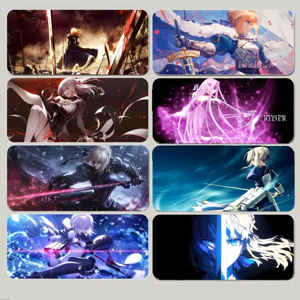 

anime fantasy F-Fate stay night Mouse Pad Large Gaming Mousepad with Thick Stitched Edge Non-Slip Desk Mat