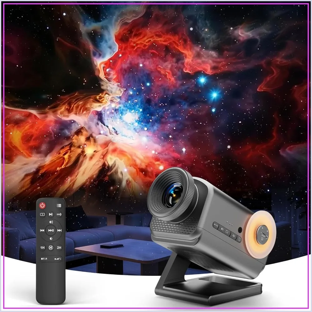 

60 Themes 3D Galaxy Projector with Bluetooth Speaker & Remote, Timer, Night Light for Bedroom, Home Decor, Party Gifts