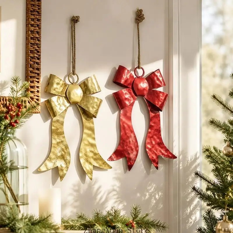 Montagefreie Weihnachts-Schleifenverzierung für den Weihnachtsbaum Innenbereich, 3 x – Detail 5