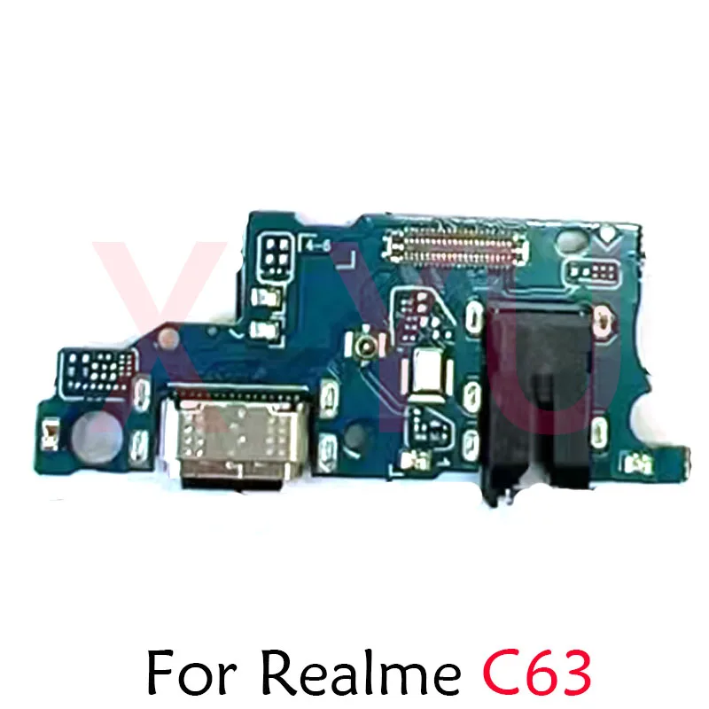 For OPPO Realme C53 C55 C61 C63 C65 C67 4G USB Charging Board Dock Port Flex Cable Repair Parts