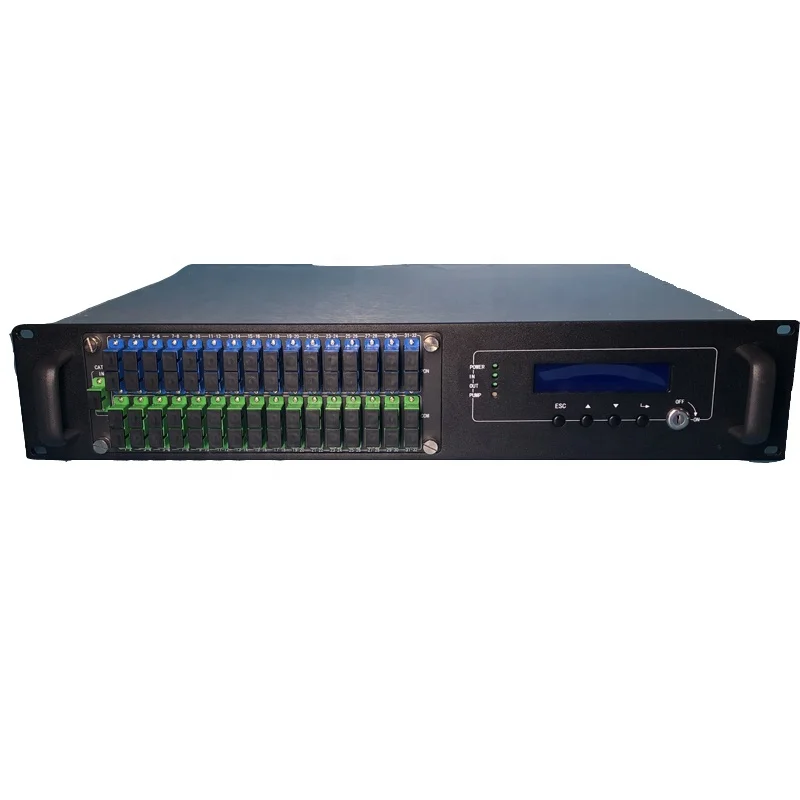 

JDSU High Power 1550nm Optical Amplifier 16 Port 22dbm WDM FTTH GPON Solution Fiber Optic CATV Combined HFC Multiple Xpon Ports