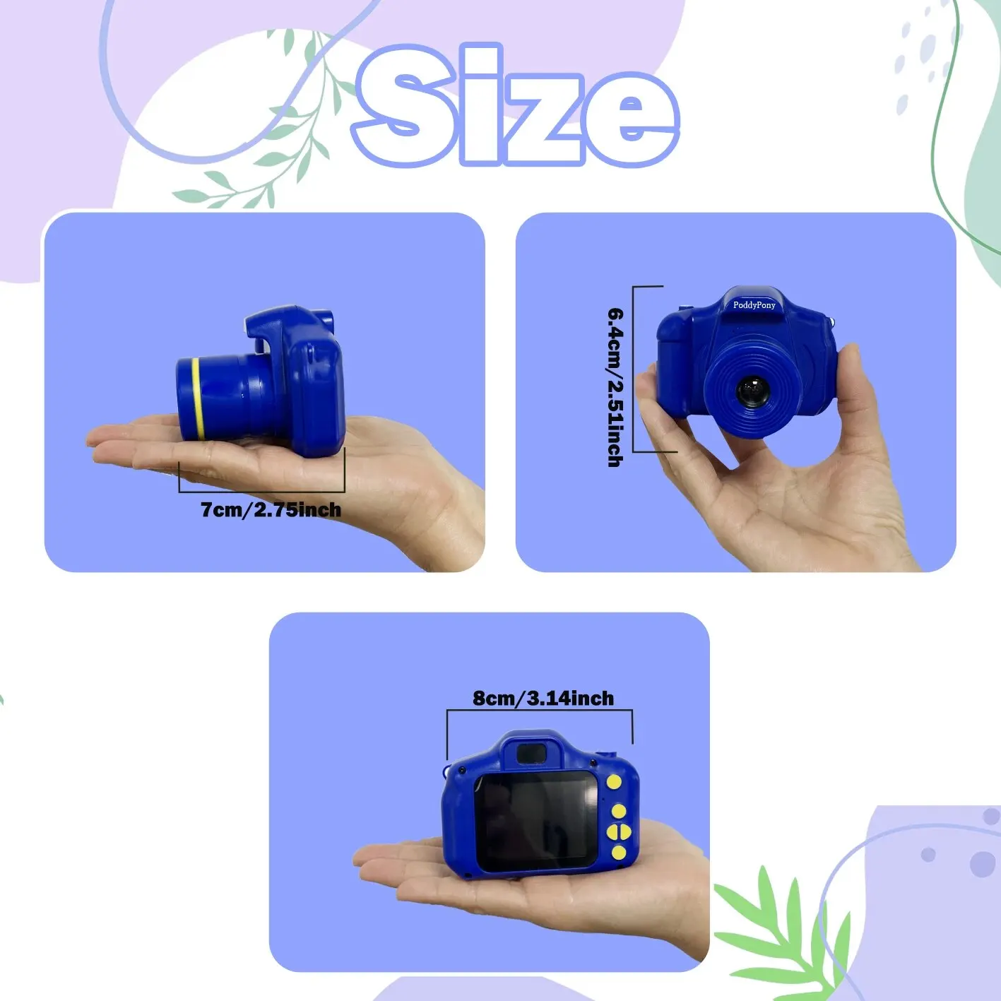 Multifuncation Cámara Infantile Educational Toy of Toddler Birthday Festival Gifts 1080P HD Digital Camera for 3-8 Year Childre