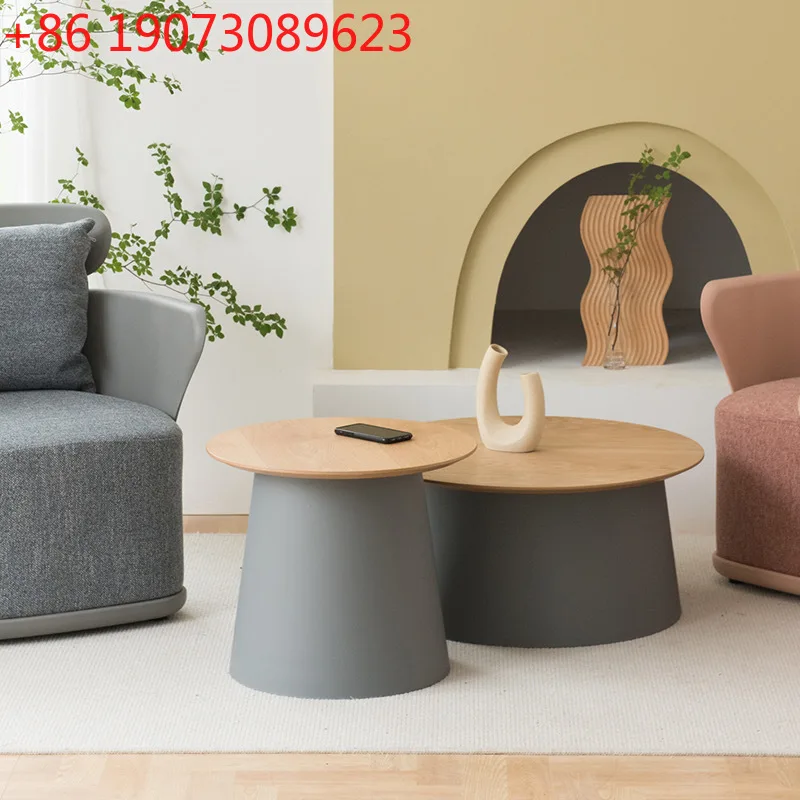 

Nordic Mushroom Tea Table Contracted Solid Wood Tea Table Living Room