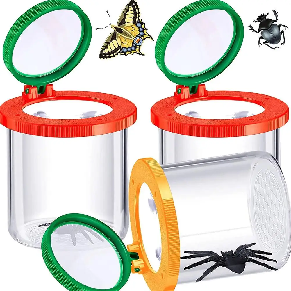 New Bug Viewer Retractable Insect Box Magnifier Observer Cage Insect Tools Exploration Catcher Nature O9h9