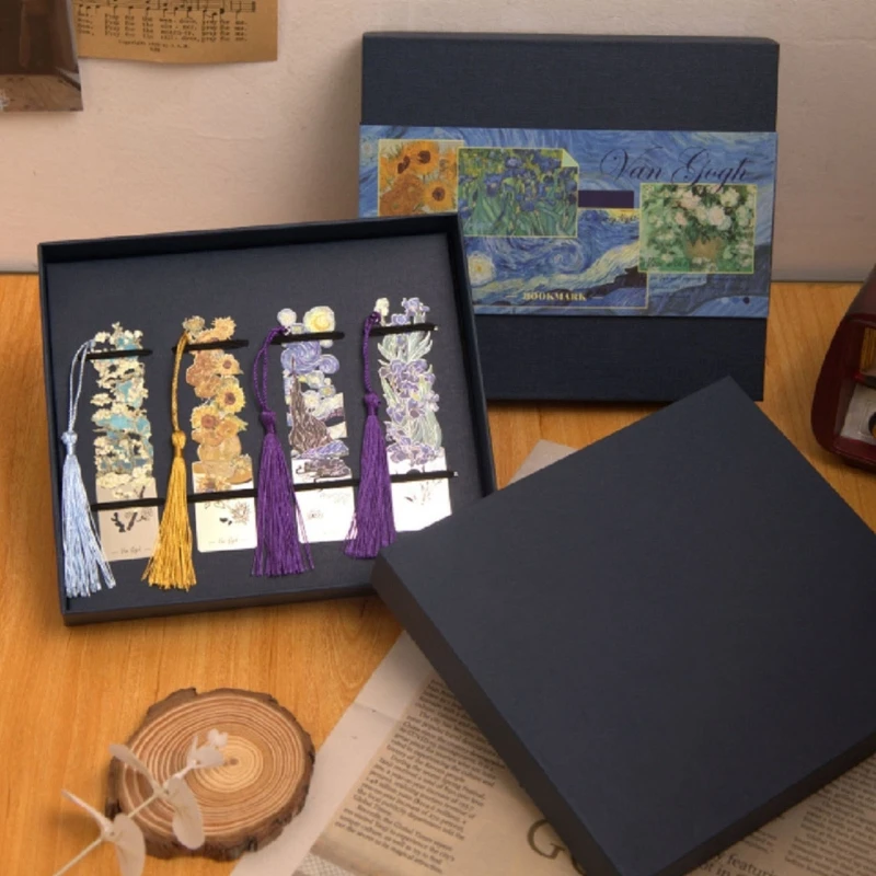 4 Dấu Trang Kim Loại Rỗng Với Tua Rua Nhiều Màu Sắc Dành Cho Người Yêu Sách Giáo Viên Dropshipping