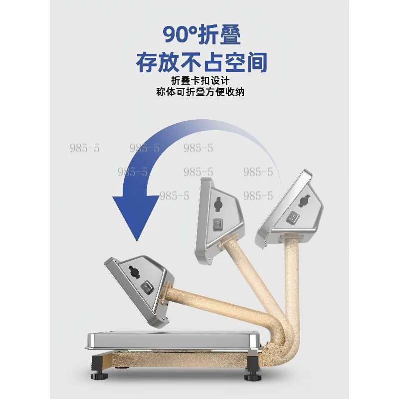 Digital Bluetooth Platform Scale 60-100kg, Voice Talking Electronic Scale for Commercial Fruit Weighing
