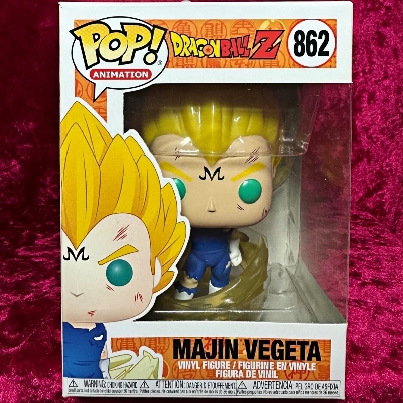 ¡Funko Pop! Dragon Ball Z original, Majin Vegeta. # Figura de vinilo 862: modelo coleccionable de anime, adorno para escritorio, juguete, regalo para los fans.