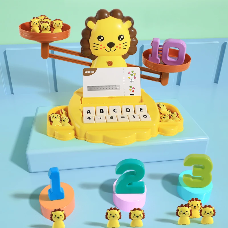 Poussin/hibou Balance Cool jouet mathématique pour enfants apprentissage éducatif Lion Balance échelle jouets apprentissage jeu de mathématiques jouet pour garçons filles