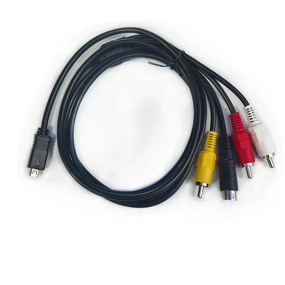 1 قطعة كابل AV لسوني Handycam كاميرا فيديو كاميرا رقمية VMC-15FS A/V سلك توصيل للكابل 10-Pin DVI DV موصل إلى 3 RCA S-Video