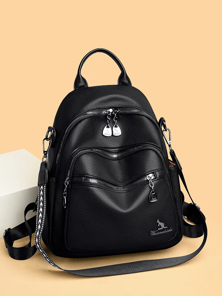 

Повседневная женская сумка из мягкой воловьей кожи Bapa, многофункциональная сумка через плечо большой вместимости, модная сумка для отдыха