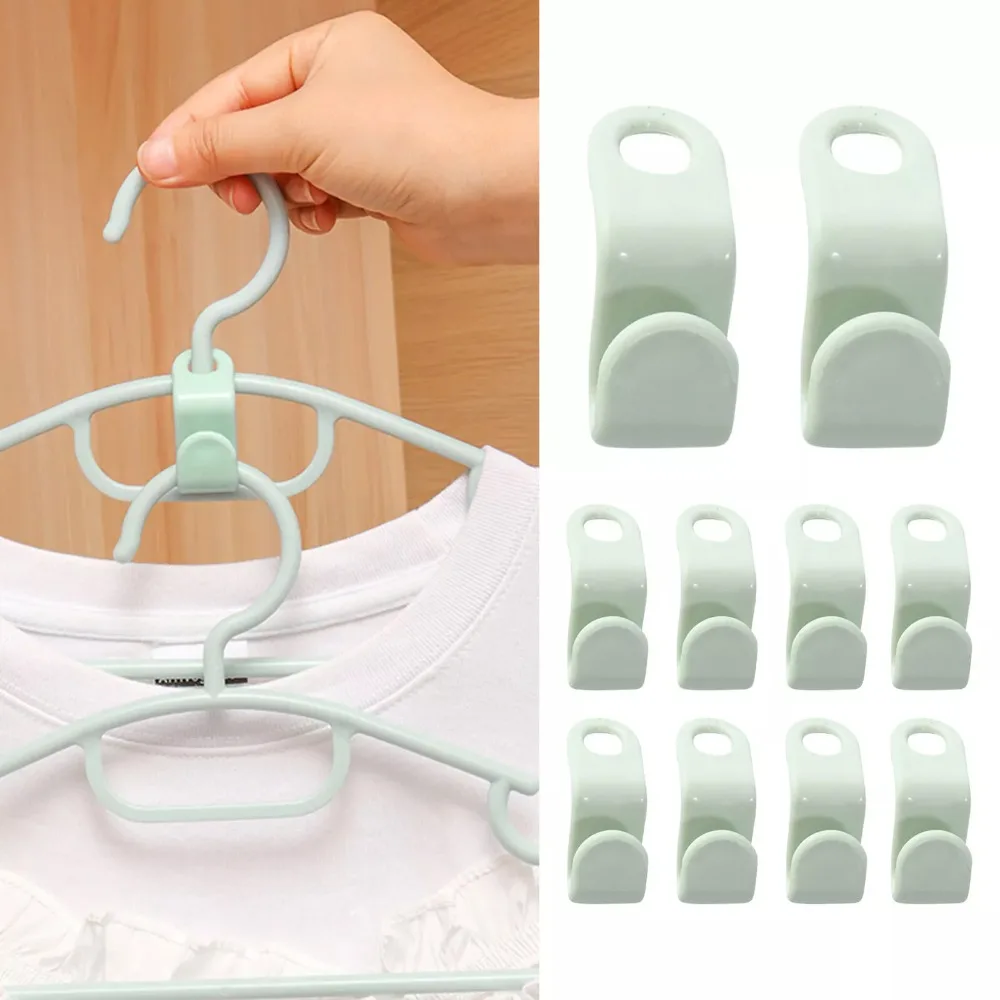 

10/30/60Pcs New Mini Clothes Hanger Saving-Space Multi-function Connector Cascading Hook Plastic Wardrobe Organizing Hooks