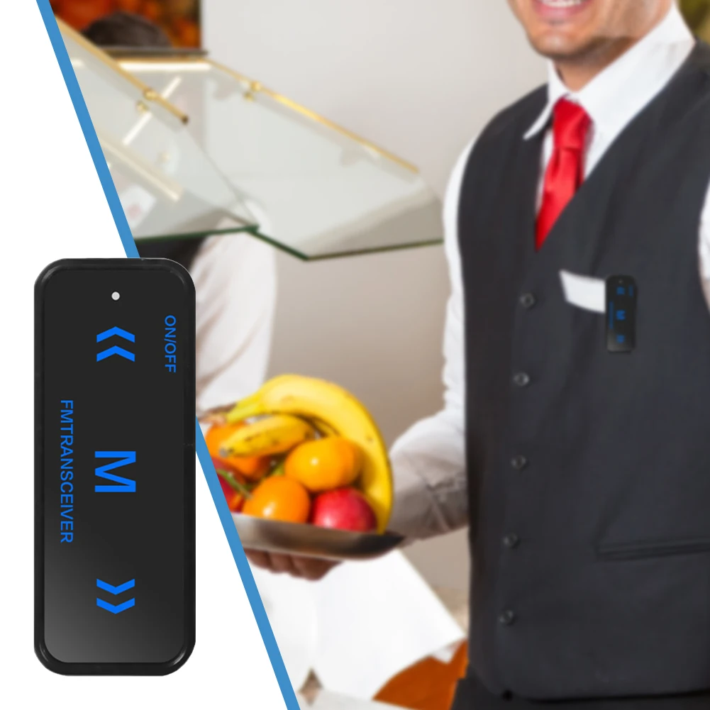 جهاز اتصال لاسلكي صغير مع سماعة أذن راديو ثنائي الاتجاه 400-480 ميجا هرتز محمول لاسلكي طويل المدى لصالون الشعر صالون تجميل صالون إصلاح