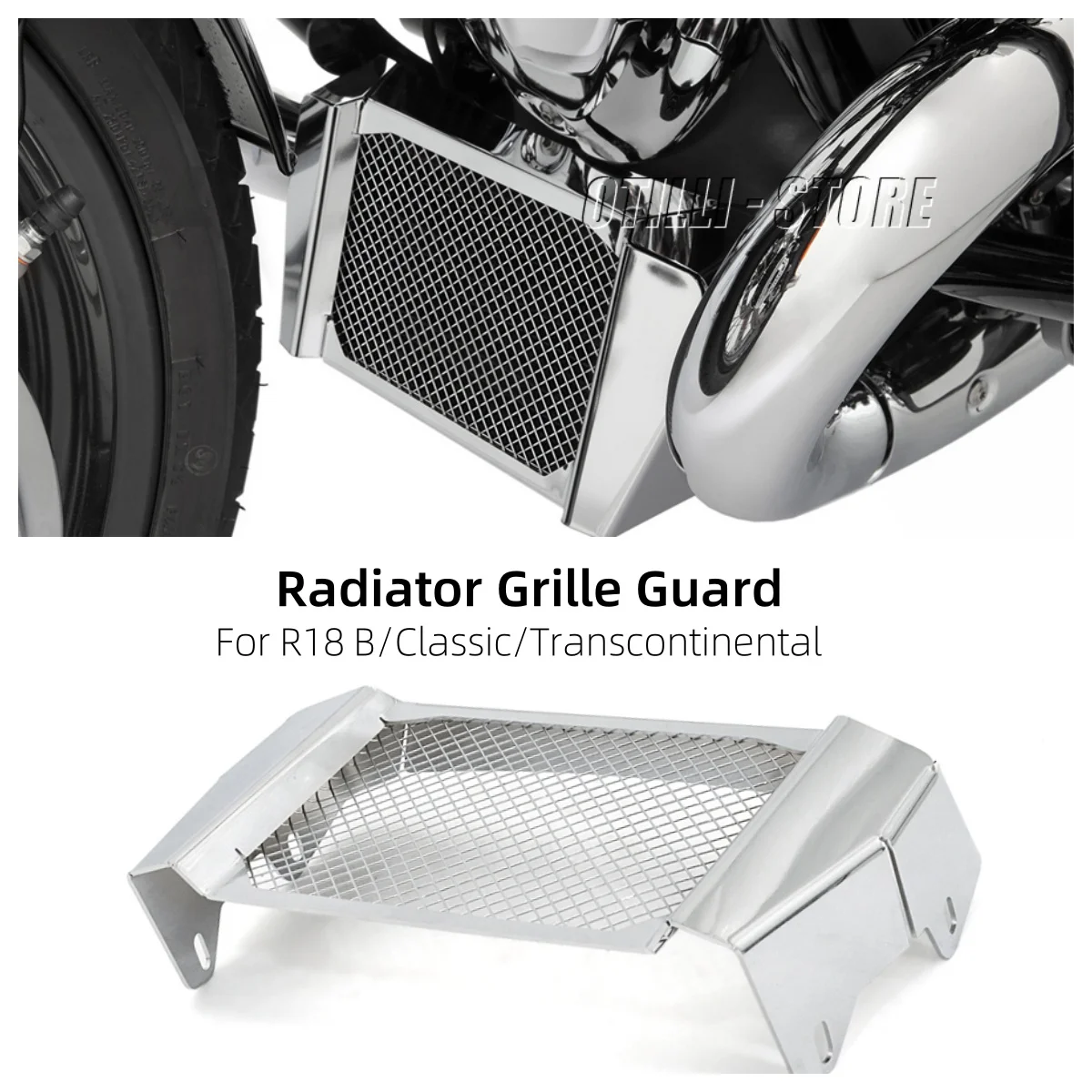 

New Motorcycle Stainless Steel Radiator Grille Cover Water Tank Guard For BMW R18 B /Classic / Transcontinental 2020 2021 2022
