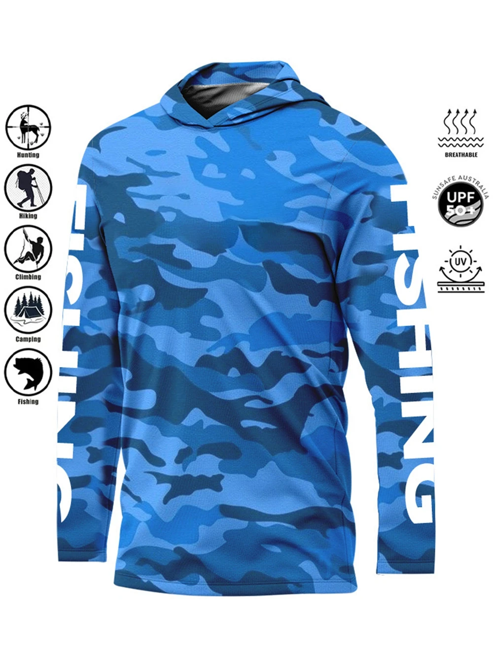 Рыболовная рубашка MALFC Hood, – обзор и цена Fishing Shirt Uv Protection