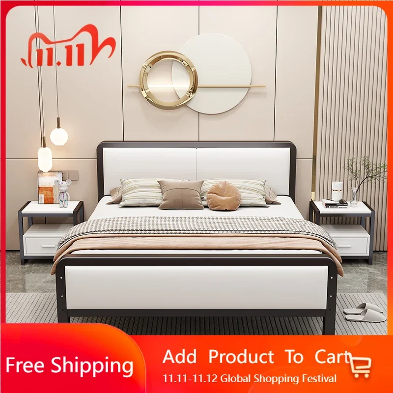 

Show Aesthetics Bed Simple Modern Single Romantic Luxury Bed Sleeping Trendy Salon Ergonomic Beliche Chinese Style Furniture
