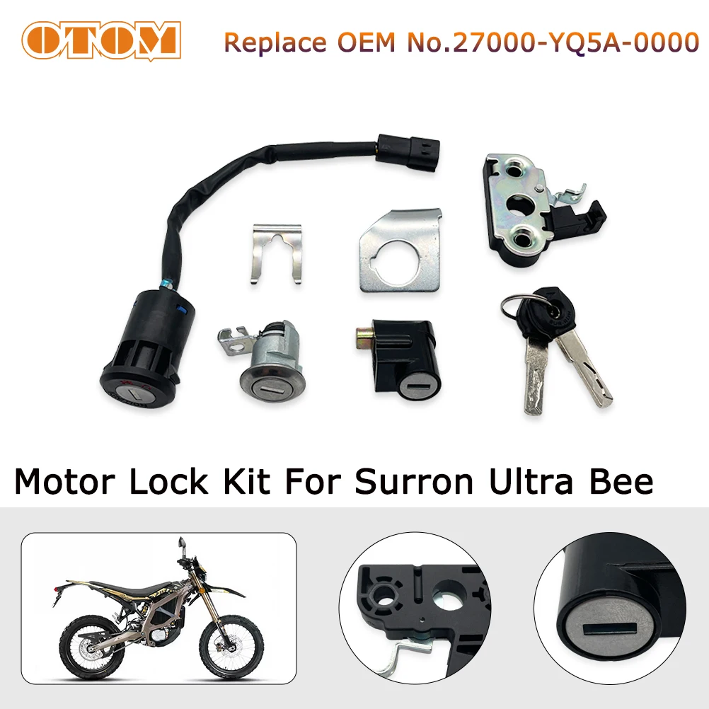 OTOM Electric Dirt Bike Motorcross Lock Key Set For Sur-Ron Ultra Bee Start Lgnition Switch For Surron Full Bike Locks Kits
