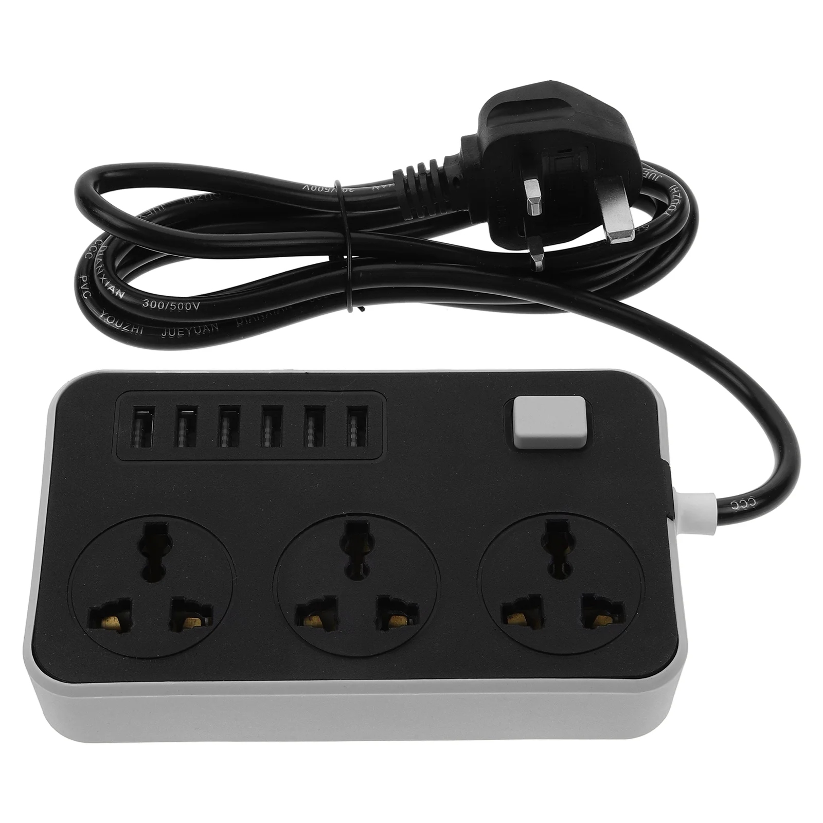 

USB Power Strip Outlet Color Box Extension Socket Travel Panel Aluminum Tool