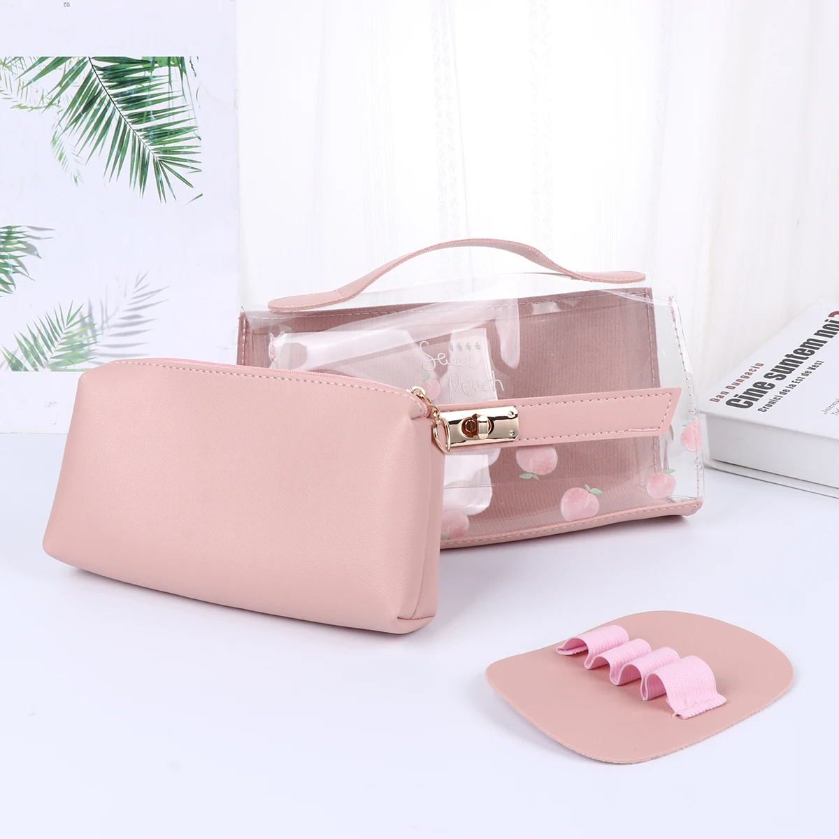 

Hand Pen Bag Simple Large Capacity Storage Creative Transparent Pencil Case Cute Makeup Student