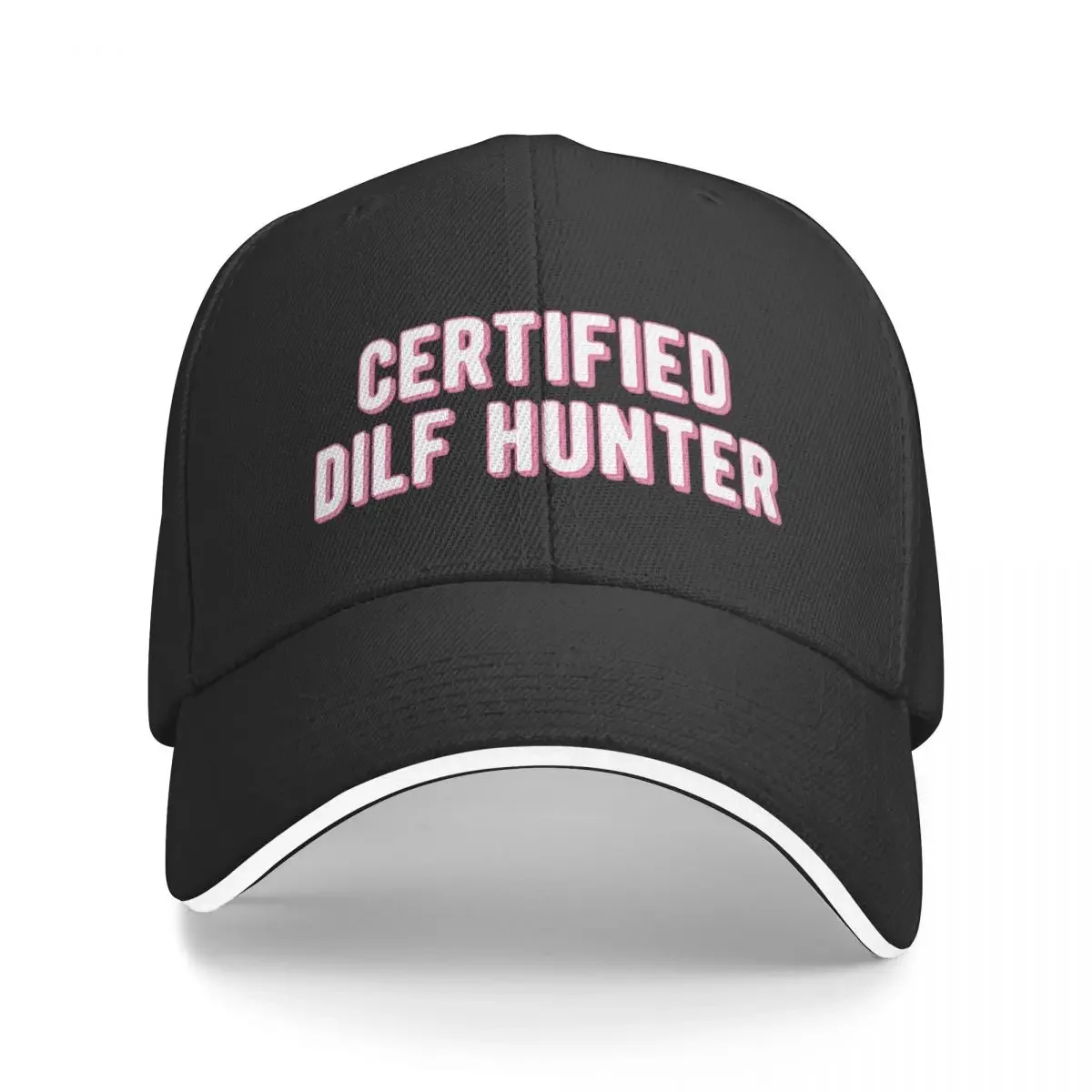 

Dilf Hunter funny Dilf meme Baseball Cap Custom Cap Thermal Visor Men Golf Wear Women's