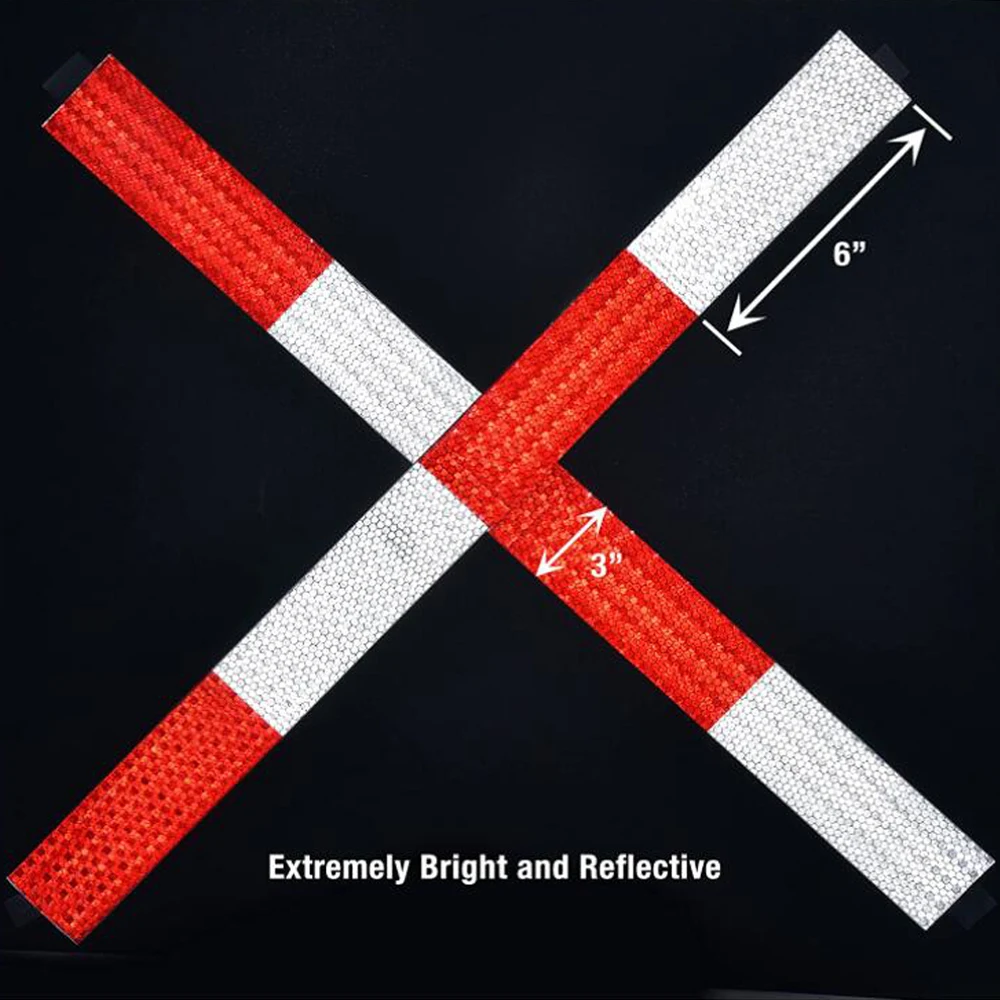 DOT-C2 Conspicuity Safety Reflective Tape Red White For Trailer