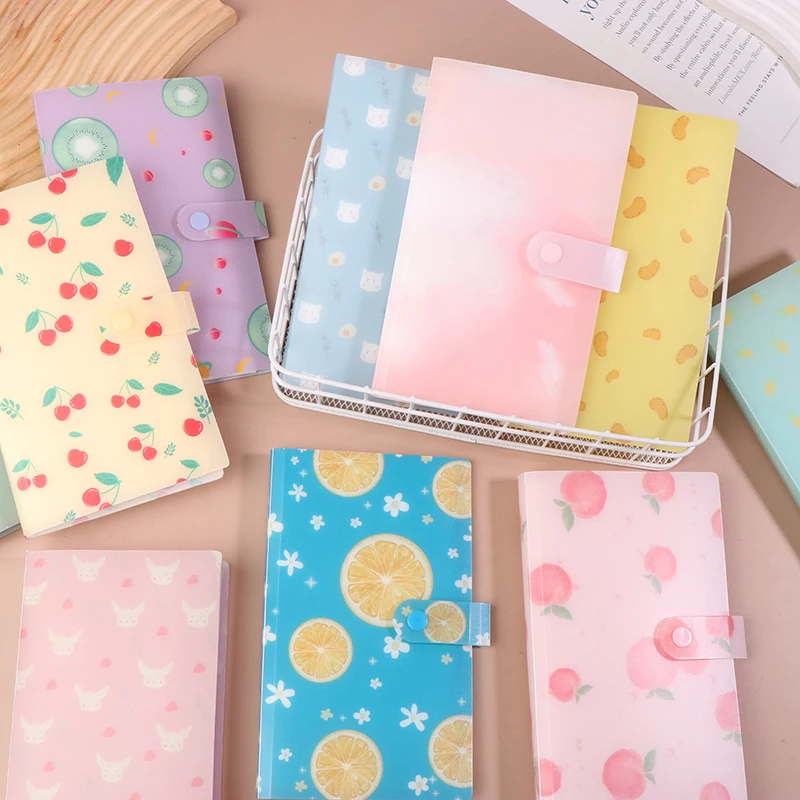 Libro de almacenamiento de pegatinas para uñas con 120 ranuras, transparente/flores/cubierta de frutas, álbum de almacenamiento de calcomanías para uñas para pegatinas pequeñas