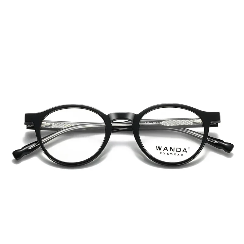 

KUXA Ретро круглые мужские высококачественные модные тенденции Samll оптические очки по рецепту из ацетата оправа для очков женская F22245