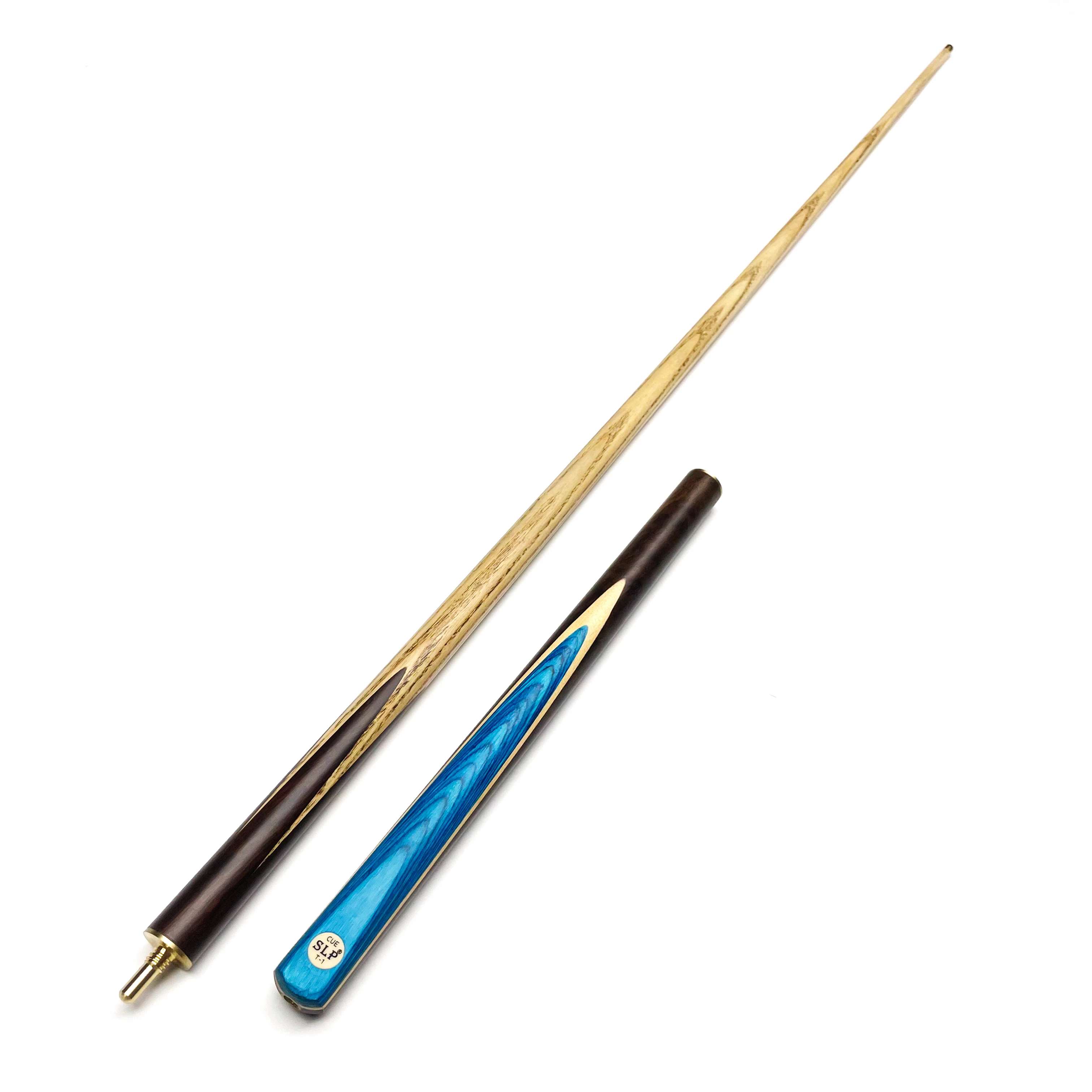 57 Inch Snooker Cue 9.5mm Tip 3/4 Jointed Ash Wood Billiard Pool Cue Stick with Smooth Grip for Chinese 8 Ball
