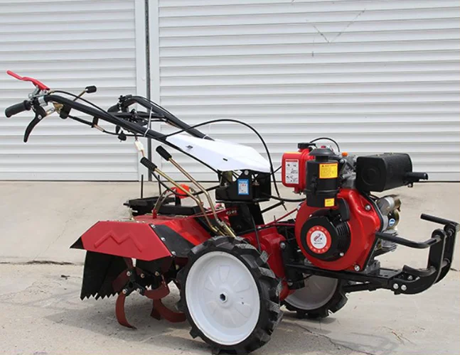 

Самоходная маленькая роторная газонокосилка для обробки свай, дизельный микрокультиватор, полноприводный почвенный культиватор с сердечником