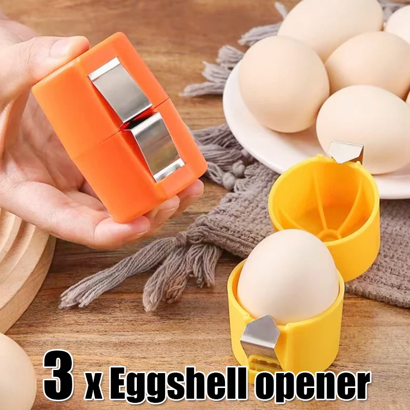 1~3PCs Egg Shell Opener Portable Egg Shell Separator Kitchen Handheld Egg Shell Crusher Household Kitchen Accessories