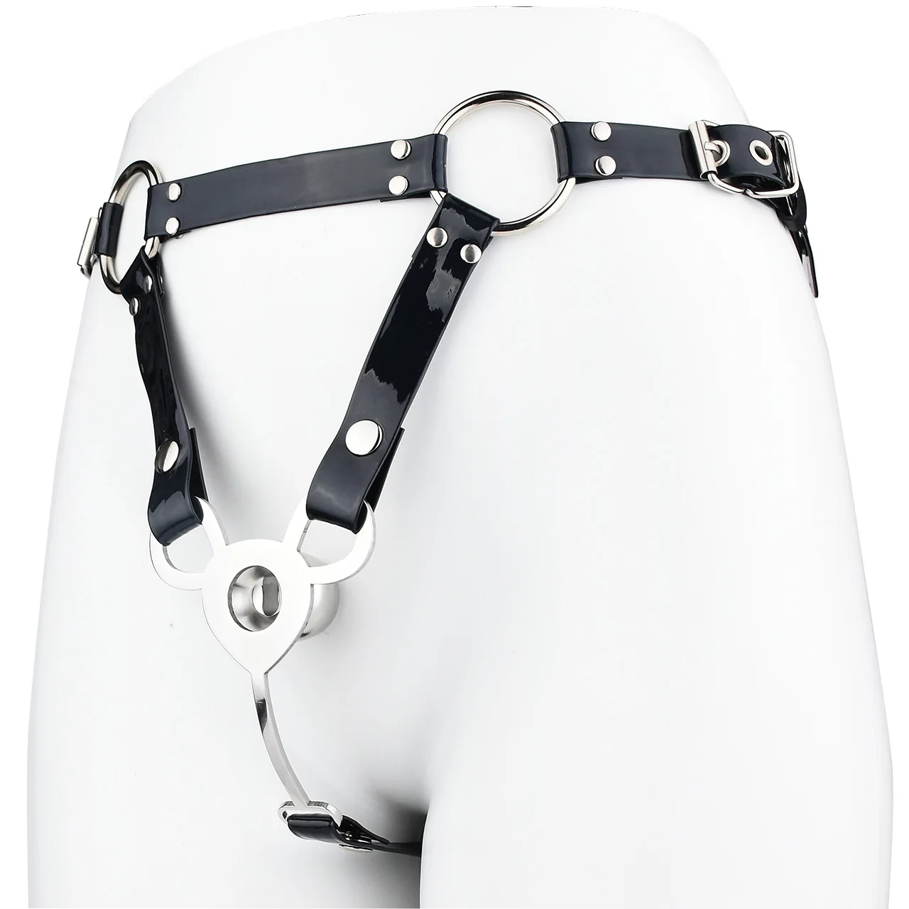 FRRK MTF FU-Clip-FU Inverted Male Chastity Cage Sissies Strapon Penis Cage Belt BDSM Male to Female Fetish Sextoys for 18 정조대