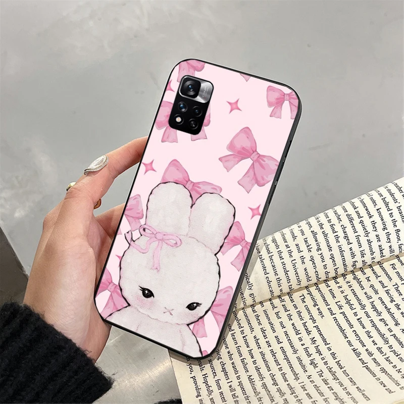 

Cute Rabbit Cartoon Carcasa Funda Phone Case For Xiaomi Redmi note 14 Pro Plus 14 13 12 11 10 Pro 14S 12S 11S Redmi 14C 13C