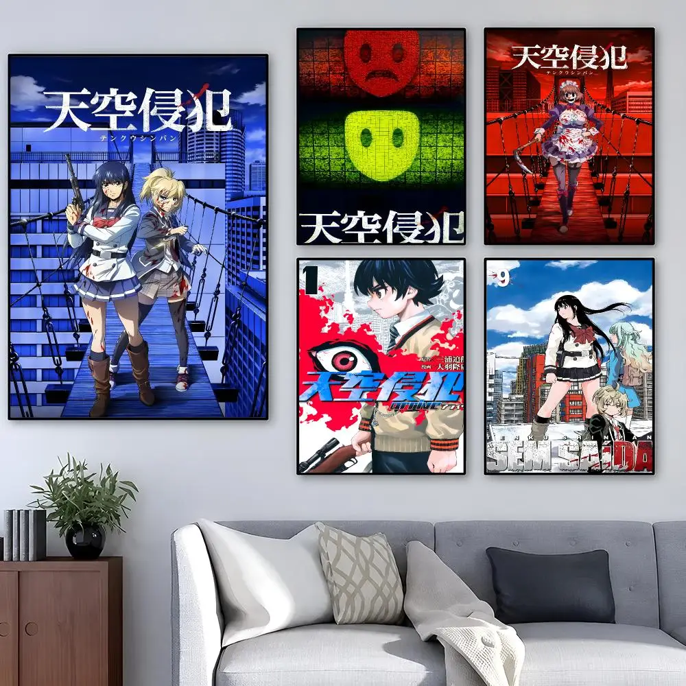 Anime High Rise Invasion Survival Poster Removable PP Decorative Poster Water-Resistant Print Apartment Dorm Office Cafe Gift