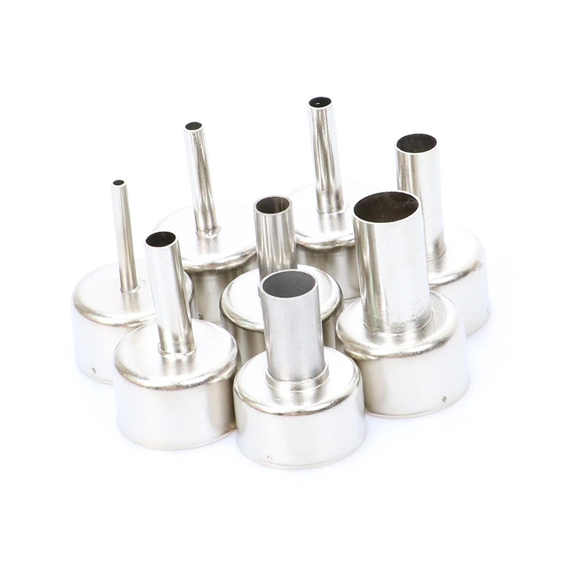 

ABNC-8Pcs Hot Air Nozzle for Station 8858 Digital Hot Air Blower BGA Rework Solder Station