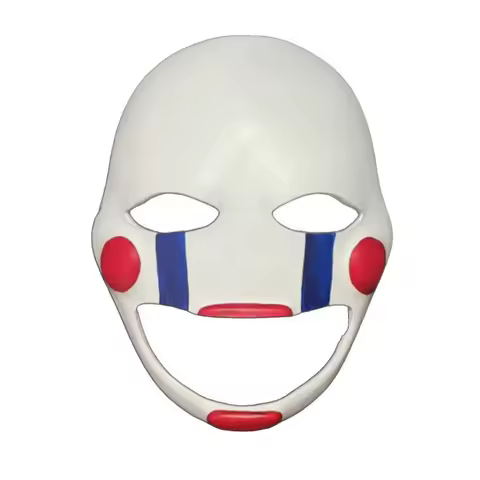 Flower Faced Clown Mask Halloween Christmas Party Dress up Game Performance Resin Mask Funny Clown Mask