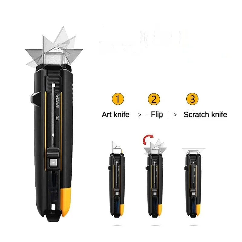 

Youpin ToughBuild Deformation Scraper Art Knife Wall Paper Deformation Metal Heavy Deformation Tools Knife TB-H4S5-01 titanium