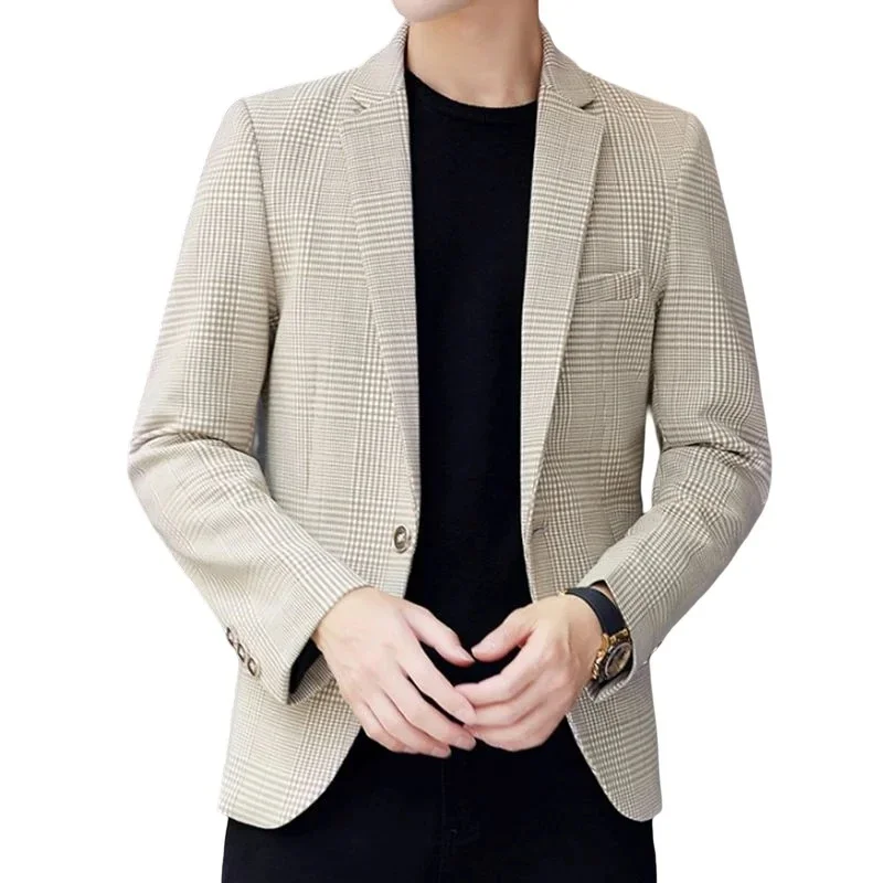 

High Quality Fashion Business Grace Casual Elegant Wedding Groomsmen Dresses Job Interview Party Party Men Slim Fit Suit Jacket