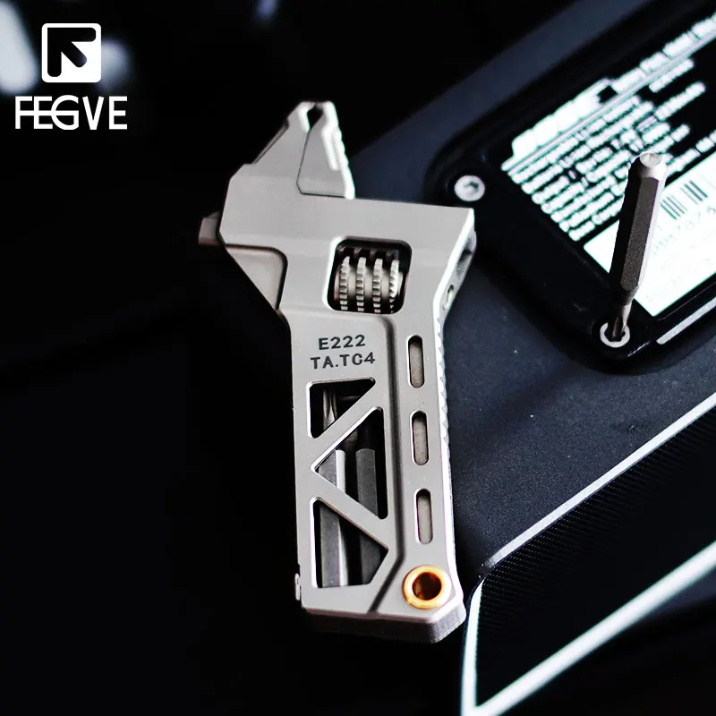 FEGVE Wrenches Titanium Alloy Multitool Bits Tactical Accessories Camping Equipment EDC Survival Hunting Outdoor Tools