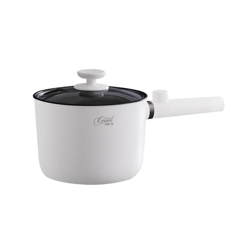 Mini olla caliente eléctrica para el hogar, olla de Cocina eléctrica multifuncional para dormitorio, olla de cocina inteligente antiadherente para Fideos, agitar y hervir