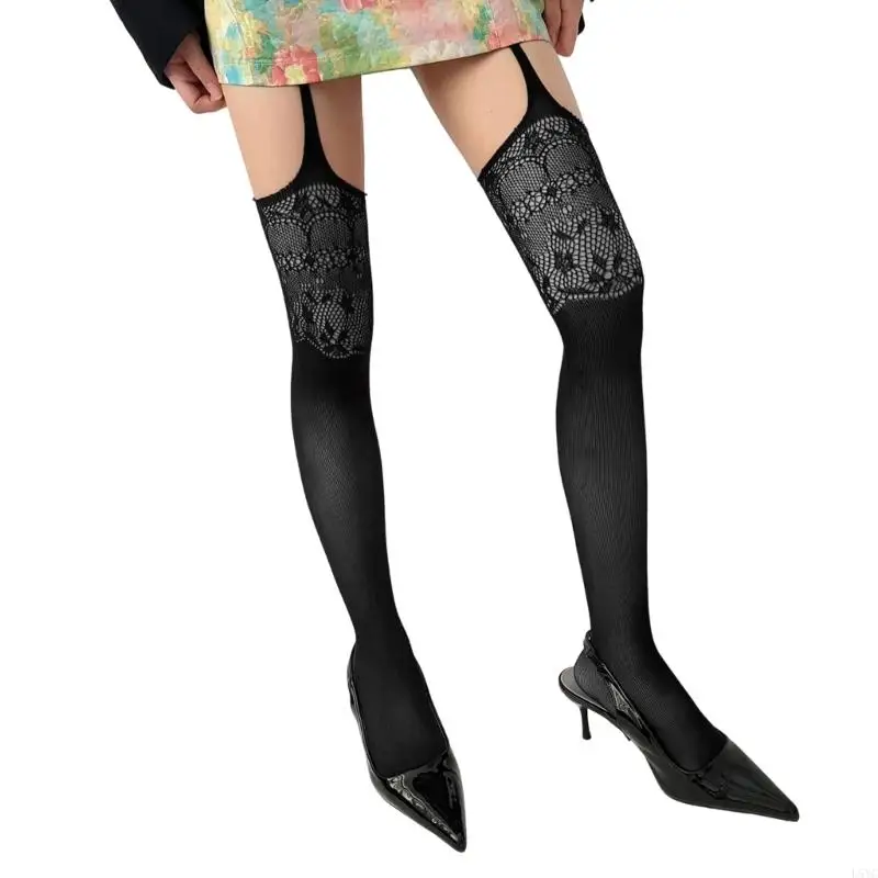 L5YC Women Women’s Semarender Pantyhose Fish -Fishing High Gockits Hight Weist Pantyhose Balk Belt Wabts Hosiery Gifts