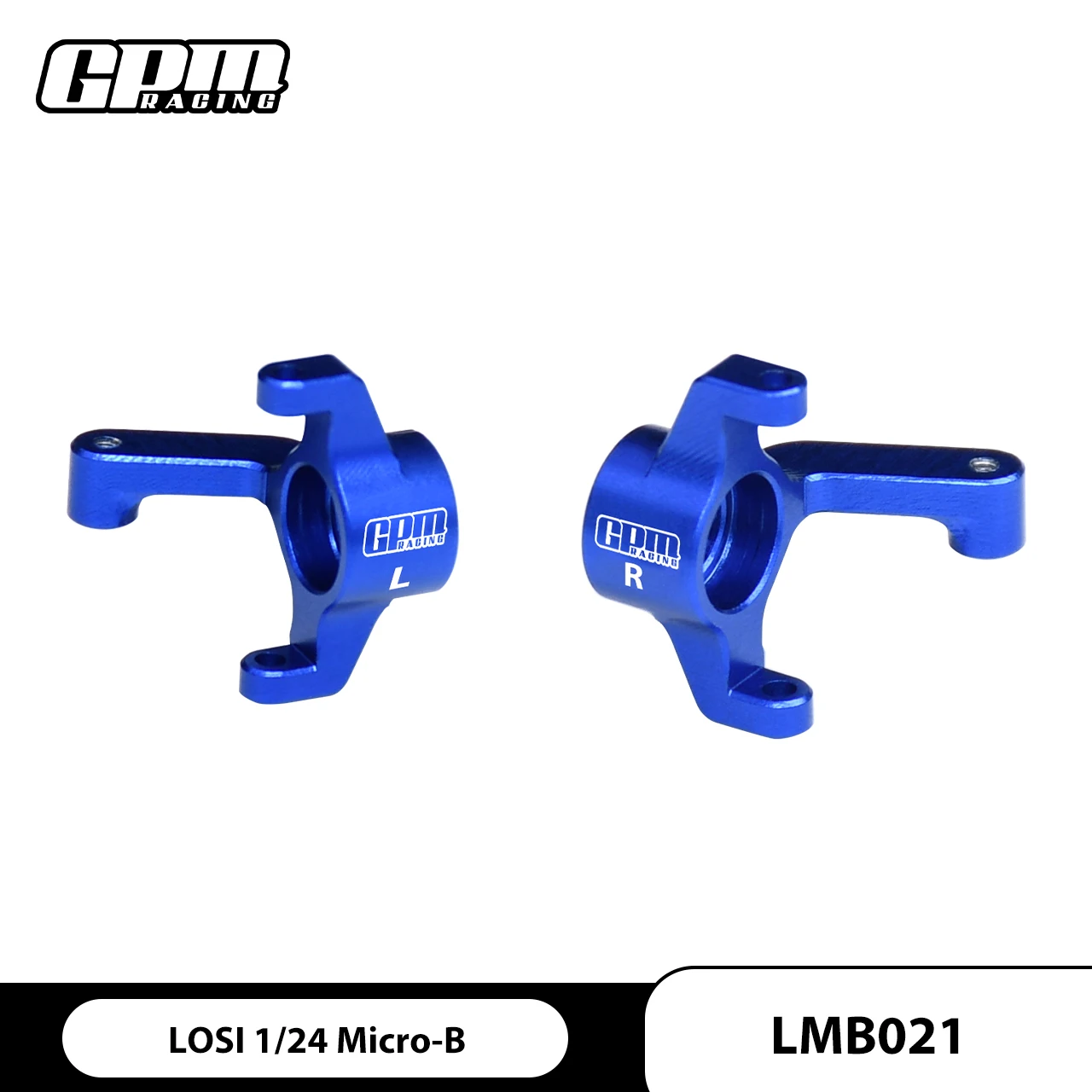 GPM 7075 Alloy Front Spindles For LOSI 1/24 Micro-B 2WD Buggy LOS-1983