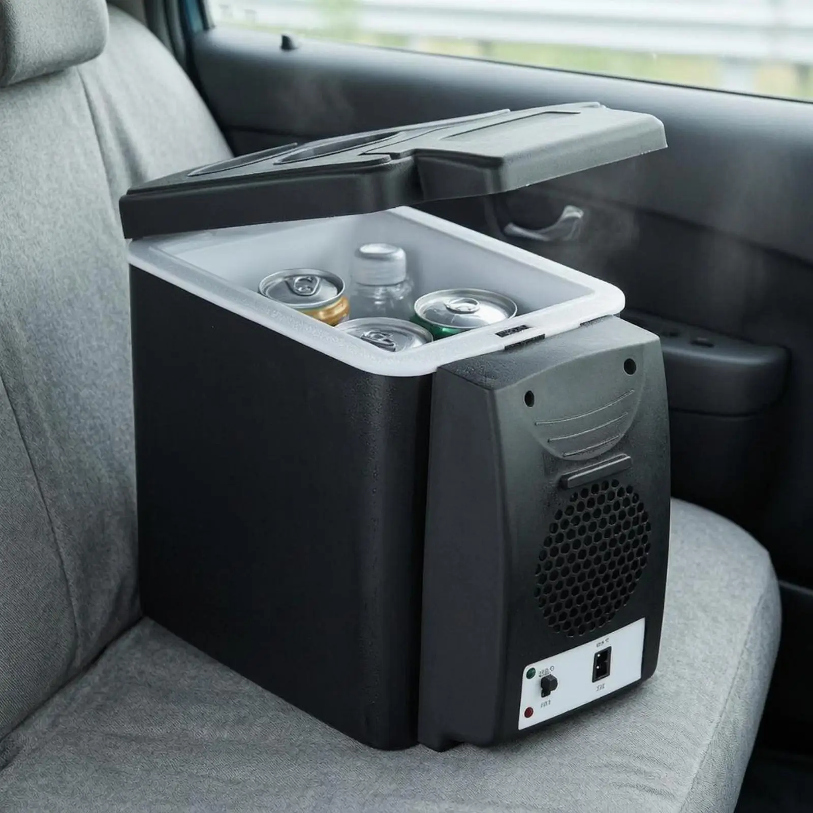 Mini Portable Car Refrigerator 12V 24V Electric Cooling Heating Box for Travel Camping Outdoor Activities Drinks Snacks Personal