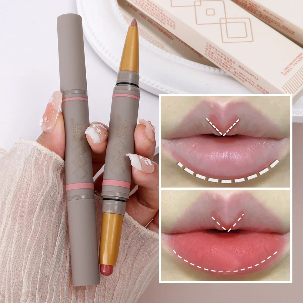 Waterproof Lip Liner Pen Matte Nude Soft Solid Lipstick Pencil Long-lasting Professional Woman Lip Liner Contour Korean Makeup