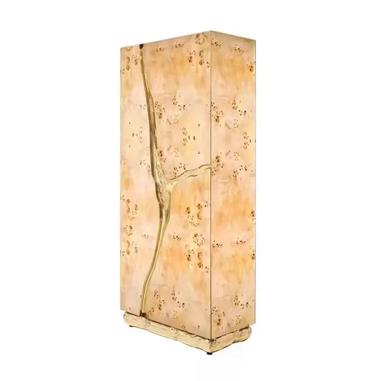 NNCustomized Light Luxury High-end Wine Cabinet Integrated Against The Wall Household Wine Cabinet