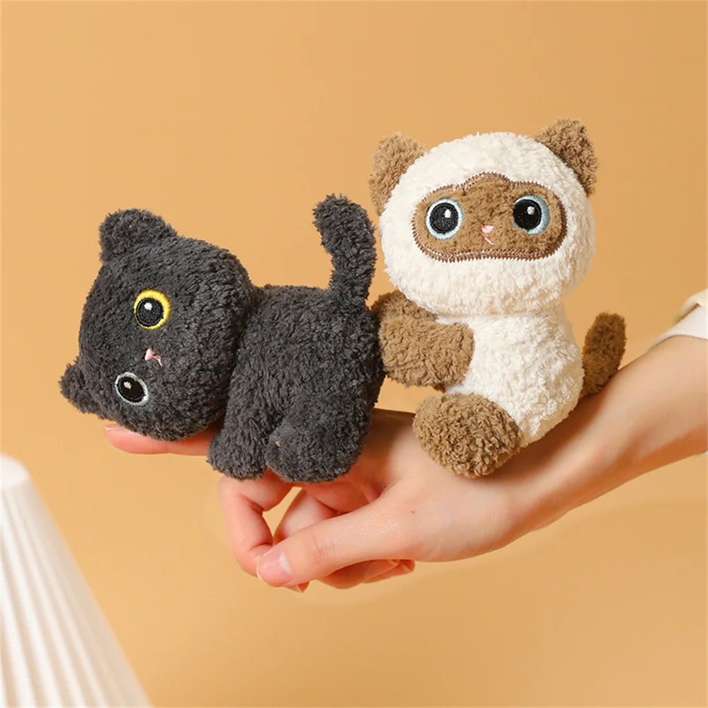 

11cm Cute Animal Doll Stuffed Plush Toy Clip Cartoon Anime Rabbit Cat Tortoise Stuffed Animal Doll Christmas Gifts For Kids