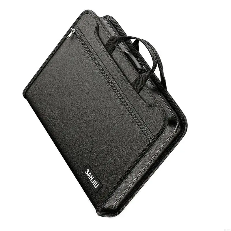 Schwer entflammbare Aktenaufbewahrungstasche mit Sicherheitsverschluss für Dokumente, Pässe und USB-Laufwerke B03E – Detail 7