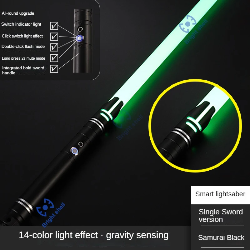 Metalen Lightsaber Laser Zwaard Speelgoed RGB Light Sabre 7 Kleurverandering Kids Soundfonts Force FX FOC Blaster Speelgoed Jedi Laser Zwaard Gift