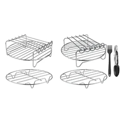 Air Fryer Grill Holder for Oven Stainless Non-stick Dehydrator Roasting Crisping Basket Suitable for Fries Bacon Drop Shipping